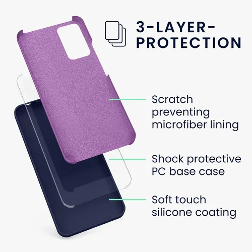 Miniatura 2 de kwmobile Funda compatible con Xiaomi Redmi Note 11 Pro/Note 11 Pro (5G) / Note 12 Pro (4G) - Funda de silicona TPU con acabado suave - Océano
