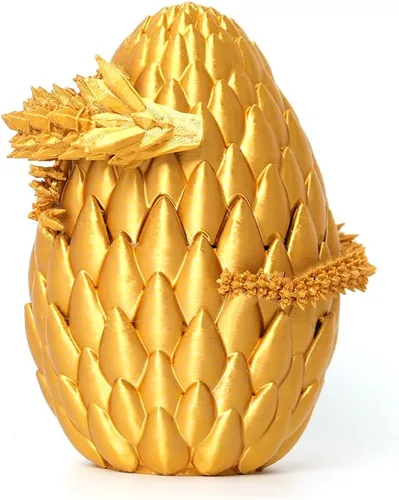 Miniatura 18 de Huevo de dragón 3D – Huevo de Pascua con dragón flexible en el interior, gran regalo impreso en 3D, decoración de figuras, juguete de escritorio