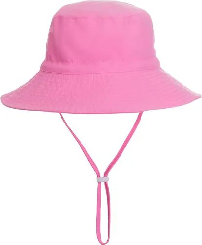 Sombrero de sol para bebé de verano UPF 50+, sombrero de pescador de ala ancha, sombreros de playa para bebés niños y niñas de 0 a 6 años
