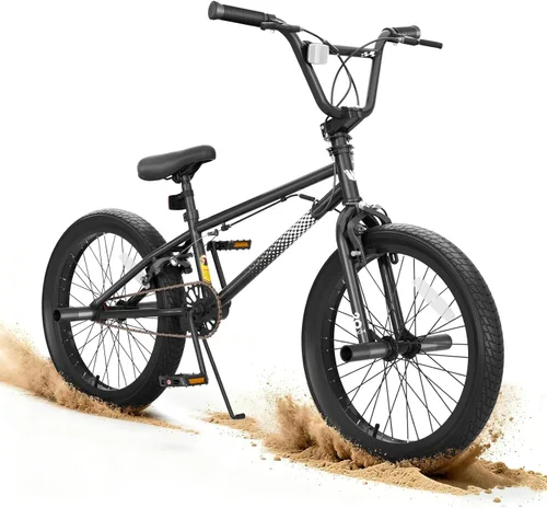 Miniatura 17 de KORIMEFA Bicicleta BMX Freestyle 18 20 pulgadas para niños y niños, bicicleta de trucos para 7-12 años, pernos Pro/Guro a elegir, marco de acero