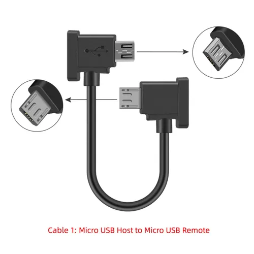 Miniatura 3 de cablecc 3 unids/set controlador remoto cable de datos tipo C y micro y micro USB para Mavic Pro Platinum Mavic Park RC Accesorios