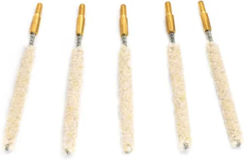 Miniatura 5 de Juego de 10 cepillos/hisopos para limpieza de cañones, cepillos de limpieza para cañones de escopeta/pistola (calibre.17)