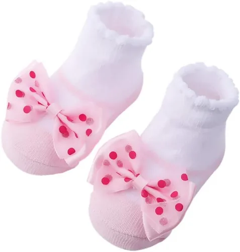 Miniatura 7 de Newborn Baby-girls Socks and Bow Infant Toddler Ankle Socks