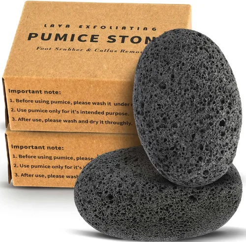 Maryton Piedra Pómez Natural para Pies - Exfoliador de Pies de Lava Herramientas de Pedicura, Removedor de Piel Muerta Callos y Durezas para Pies y