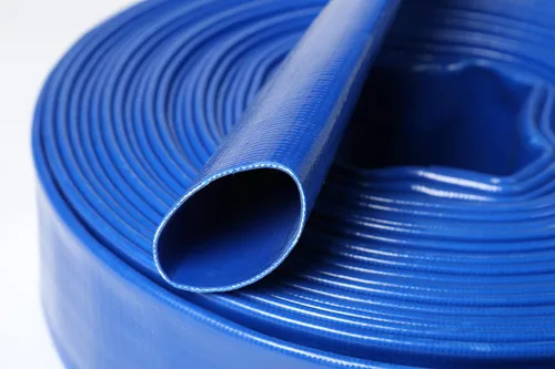 Miniatura 8 de 6" EN X 300' pies de PVC agrícola Lay Flat Discharge Pump Hose con Roscado Camlock Pin Lug