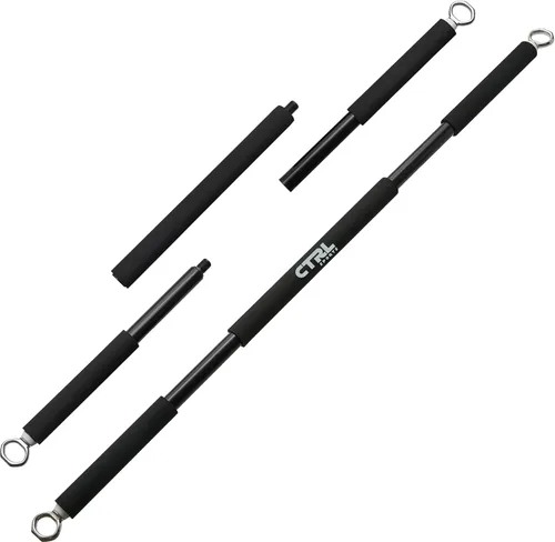 Barra de banda de resistencia para fitness – Barra de entrenamiento para ejercicio, sentadillas, bíceps, tríceps, hombros, espalda – Barra ajustable