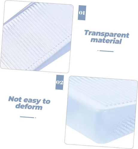 Miniatura 6 de STOBOK Cuñas de plástico para mesa, cuña de inodoro transparente, niveladoras de muebles, bloques ajustables, para bañera de hidromasaje