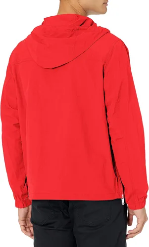 Miniatura 2 de Tommy Hilfiger - Chaqueta rompevientos con capucha para hombre, estilo retro, ligera, resistente al agua
