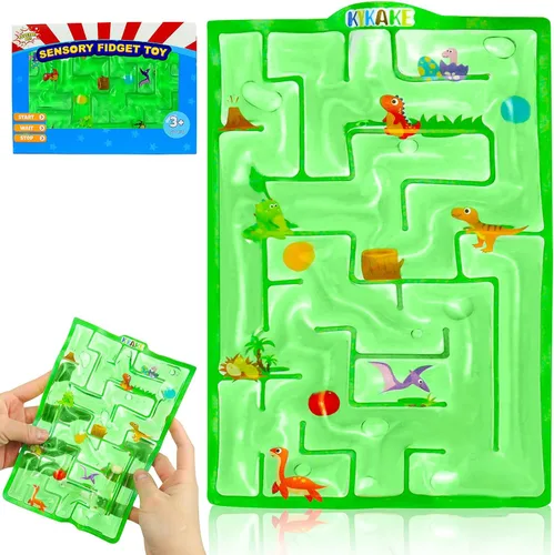 Miniatura 7 de Juguete sensorial de laberinto Fidget, juguetes sensoriales rellenos de gel para niños y adultos, para aliviar el estrés y la ansiedad, con relleno