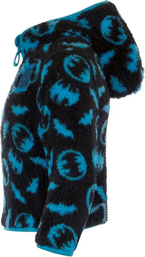 Miniatura 4 de Batman Sudadera con capucha de forro polar Sherpa con cremallera para niños DC Comics superhéroe Batman Sherpa con capucha para niños