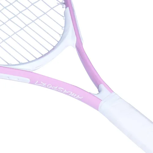Miniatura 3 de AMA SPORT Raqueta de tenis para niños pequeños, kit de iniciación de raqueta de tenis de 17 a 25 pulgadas para niñas y niños con bolsa de nailon Rosa
