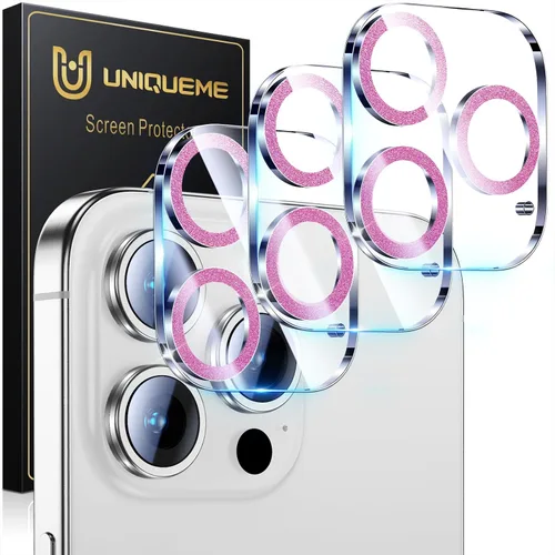 Miniatura 32 de UniqueMe para Paquete de 3 Protectores de Lente de Cámara para iPhone 15 Pro/iPhone 15 Pro Max, [Protección contra Caídas] [Compatible con Fundas]