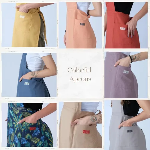 Miniatura 8 de makemake Tools Split-Leg Waterproof Unisex Pottery Apron for Pottery Artist Ceramic Coveralls Claypron Florist Gown