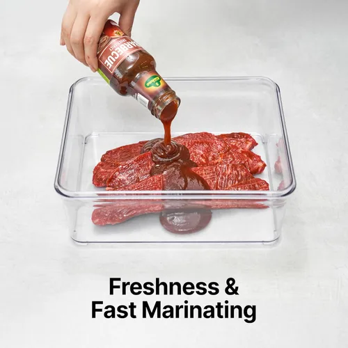 Miniatura 7 de VAKUEN Recipientes herméticos premium para almacenamiento de alimentos, 4L (4.10qt) Tapa inteligente de sellado con un clic, revestimiento patentado