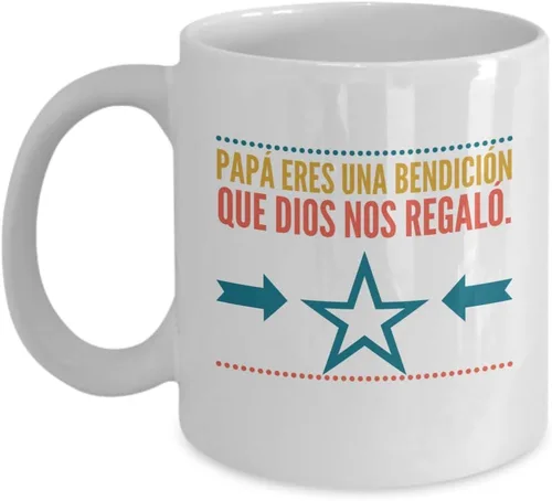 Miniatura 5 de Regalo para Papa Taza de Cafe Padre Vaso, taza café divertidas, tazas personalizadas, taza de café inspiradoras, taza con mensajes positivos.