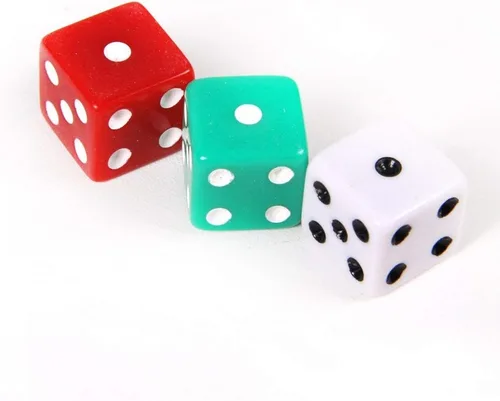 Miniatura 4 de hand2mind Dados de puntos rojos, verdes y blancos (juego de 144)