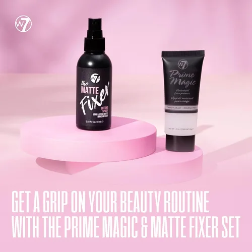 Miniatura 2 de W7 Prime Magic & The Fixer Matte Set - Dúo de Prebase de Maquillaje y Spray Fijador para un Acabado Suave y Mate - Minimizador de Poros y Control