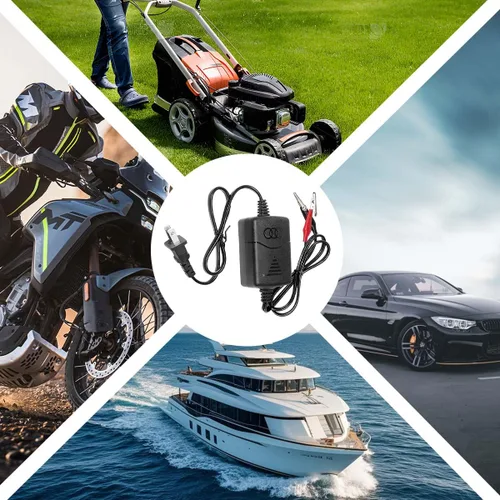 Miniatura 5 de Cargador de batería de plomo ácido sellado para automóvil, 12 V, 1300 mA, mantenedor de carga automática de goteo con protección contra