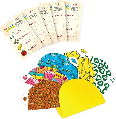 Miniatura 4 de Briarpatch, Pete The Cat - Juego de tacos fabuloso, basado en libros de lectura temprana de James Dean, aprendizaje preescolar para niños