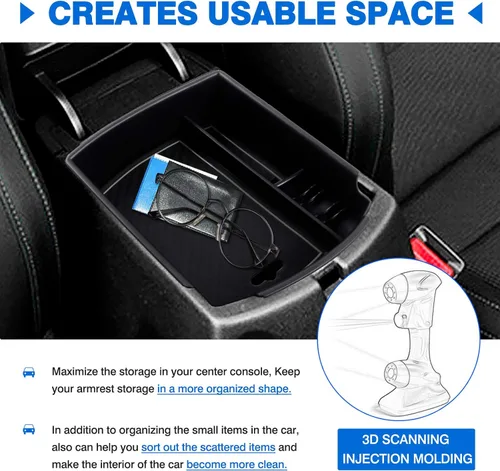 Miniatura 4 de Autorder Organizador de consola central para Kia Soul 2020 2021 2022 2023 2024 2025 2026 Accesorios Caja de almacenamiento para reposabrazos Bandeja