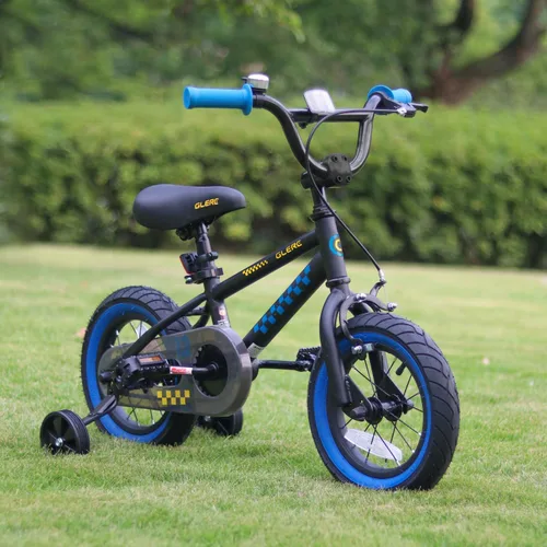 Miniatura 4 de Glerc NuNu - Bicicleta para niños de 12, 14, 16 pulgadas, estilo BMX para niños de 2 a 8 años, bicicletas para niños pequeños con ruedas