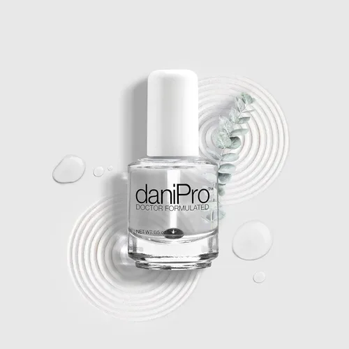 Miniatura 6 de daniPro Esmalte de uñas transparente formulado por doctores, 0.5 onzas, capa base de uñas con ácido undecilénico, vitaminas y biotina para uñas más