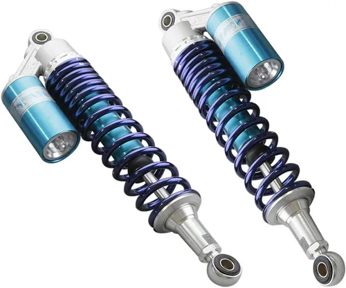 Miniatura 12 de Par de amortiguadores de aire para motocicleta de 340 mm, ajuste universal para la parte trasera, para HONDA, Suzuki, Yamaha, Kawasaki ATV Go Kart