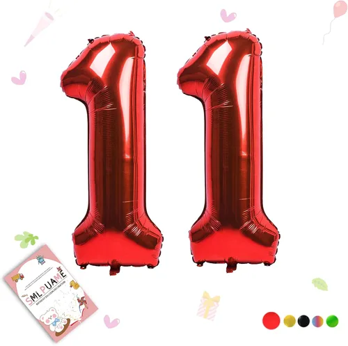 Miniatura 175 de Globos de números de 40 pulgadas del 0 al 9 dorados grandes del número 0, globos digitales para suministros de decoración de celebración de fiesta