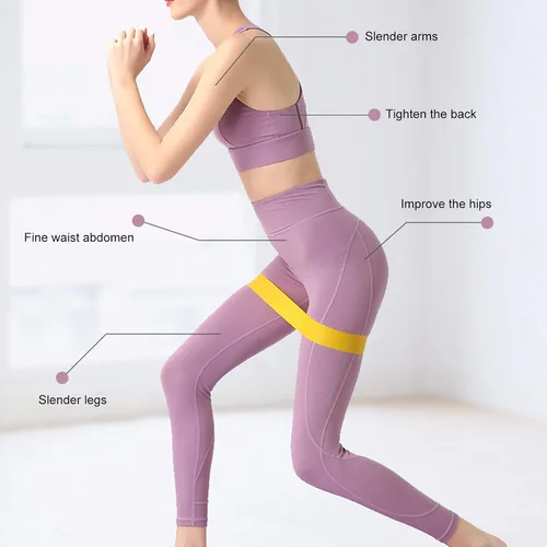 Miniatura 7 de 5 bandas de ejercicio elásticas de resistencia para ejercicio, fitness, yoga, cinturón de entrenamiento, 5
