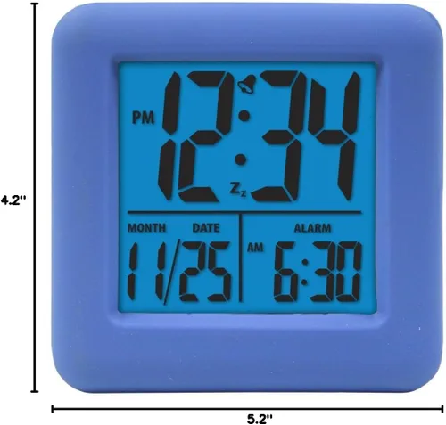 Miniatura 9 de Equity by La Crosse 70905 Reloj despertador con visualización LCD, azul, cuadrado