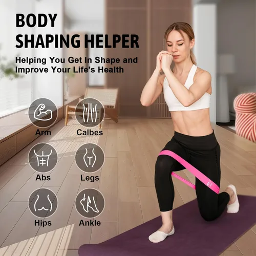 Miniatura 5 de Paquete de energía de fitness 3 en 1: juego de 5 bandas de resistencia + cuerda de salto de velocidad + agarre ajustable para la mano, combo