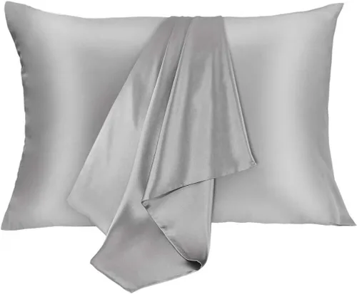 Miniatura 13 de JOGJUE Funda de almohada de seda para el pelo y la piel, 2 unidades, 100% seda de mora, funda de almohada hipoalergénica, suave, transpirable, ambos