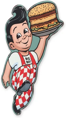 Miniatura 2 de Bob's Big Boy - Letrero de metal clásico para cocina, comedor o garaje