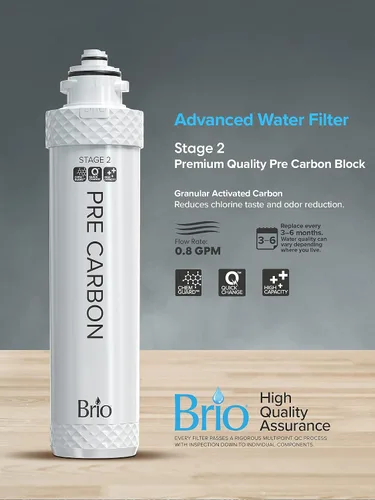 Miniatura 4 de Brio Cartucho de filtro de enfriador de agua de cambio rápido, etapa 2 precarbono - para Brio 300 y 500 Series, CLPOU520UVF4