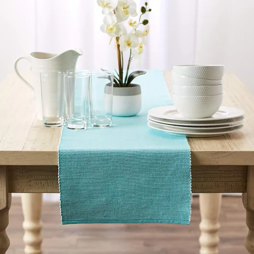 Miniatura 4 de DII Mesa de la colección de dos tonos, tablero de mesa, 13x72, aguamarina