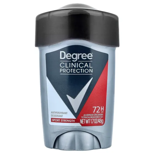 DEGREE Men Clinical Protection Sport Strength Antitranspirante y desodorante, 1.7 onzas, paquete de 3