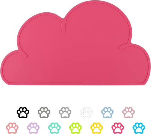 Miniatura 10 de DesignSter Tapete de alimentación para mascotas – Tapete de alimentación para perros y gatos, almohadilla de silicona de nube de grado superior