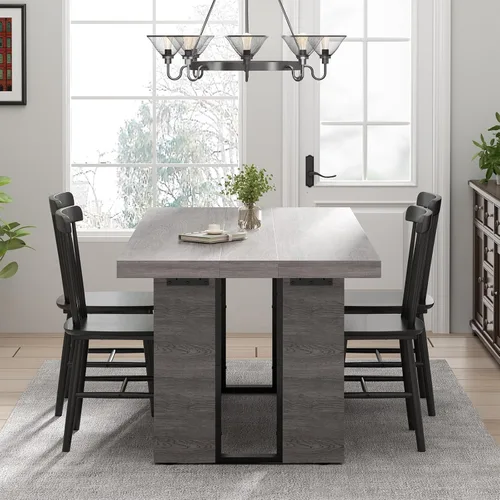 Miniatura 3 de Loomie Mesa de comedor de 70.8 pulgadas, mesa de cocina rústica para 6-8 personas, muebles de comedor grandes, mesa rectangular para sala de estar