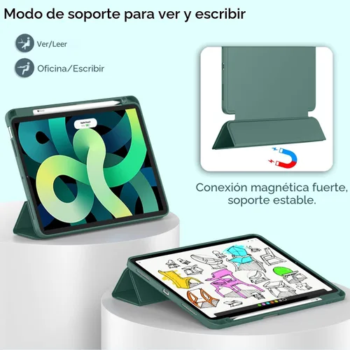 Miniatura 4 de ZryXal Funda para iPad Air de 11 pulgadas M3 (2025) / M2 (2024), iPad Air de 5ª (2022) / 4ª generación (2020) de 10.9 pulgadas, funda inteligente