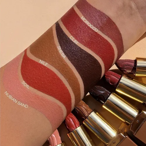 Miniatura 7 de Juvia's Place Nubian Earth Matte Lipstick Clay - Lápiz labial hidratante de larga duración, maquillaje de labios ricamente pigmentado, cremoso