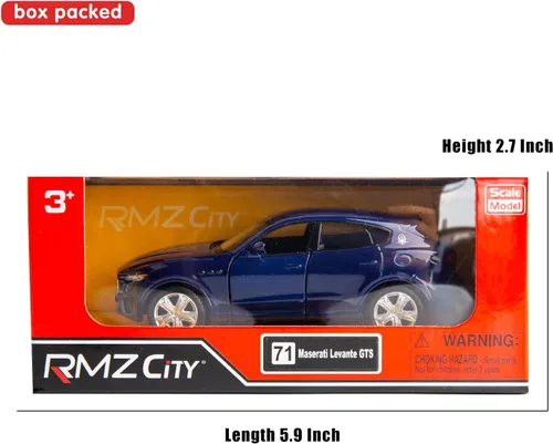 Miniatura 7 de RMZ City Escala 1:36 para fundición a presión de aleación modelo Maserati Levante coche de juguete, vehículos de juguete para niños pequeños, niños