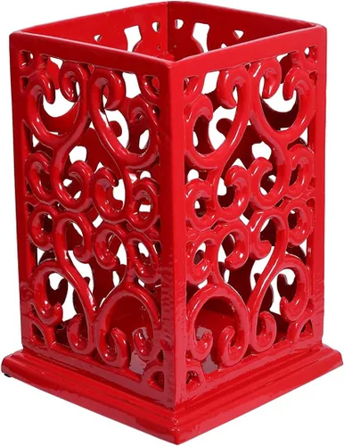Miniatura 9 de jogreful Soporte para Utensilios de Cocina, Olla de Cocina de Hierro Fundido para Encimera, Organizador Extra Grande de Utensilios con Base Café