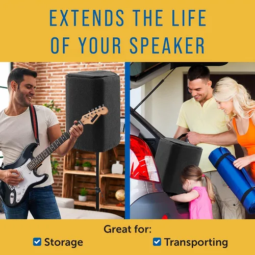 Miniatura 2 de Maplefield Funda acolchada negra para altavoz compatible con Bose S1 Pro, solapa de mango de transporte para altavoz Bluetooth, protección
