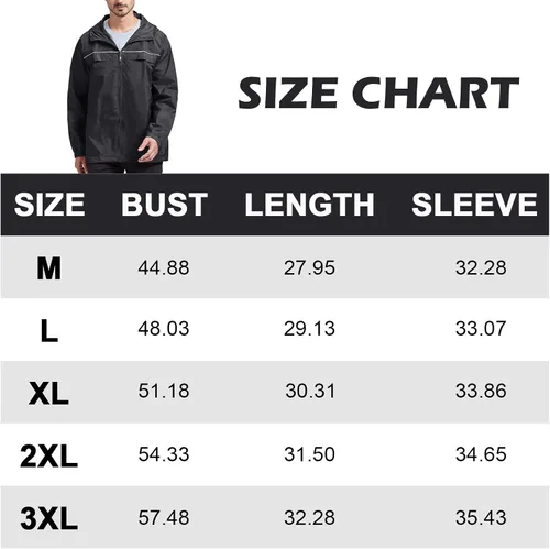 Miniatura 6 de SWISSWELL Chaqueta impermeable para hombre, ligera, rompevientos para correr, para exteriores, golf, moda