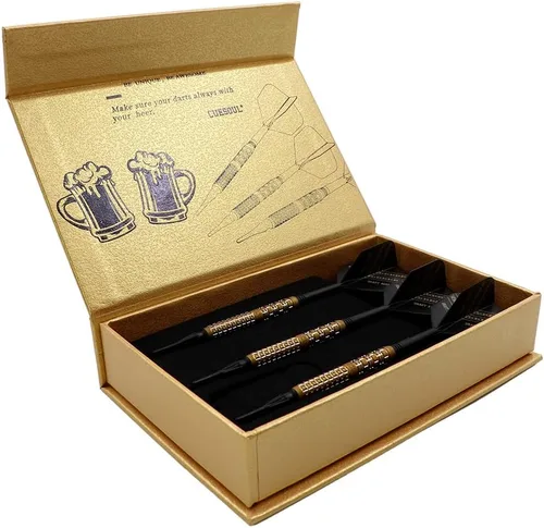 Miniatura 7 de CUESOUL Juego de dardos de cóctel/COLA de cerveza/cerveza de barril con acabado en pintura al óleo - Punta suave de 90% tungsteno de 19g/20g/21g