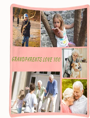 Miniatura 16 de Manta personalizada para parejas con collage de fotos, manta personalizada para parejas, súper suave y acogedora para regalos del día de San