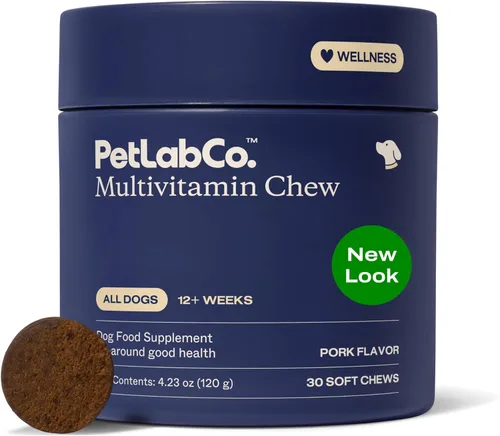 Miniatura 8 de PetLab Co. Multivitamínico para perros 22 en 1 - Apoyo a la respuesta inmune del perro, piel, pelaje, articulaciones y salud general - Vitaminas A