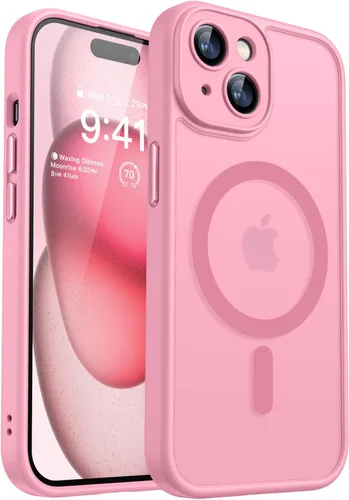 Miniatura 31 de CANSHN Funda magnética compatible con iPhone 17 Pro, mejorada [protección completa de la cámara] [compatible con Magsafe] [mate translúcido] funda