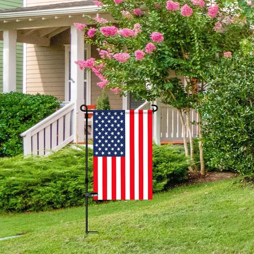 Miniatura 7 de HOOSUN Paquete de 10 clips y tapones para banderas de jardín, clips de tigre para soporte de bandera de jardín, tapones de goma para bandera