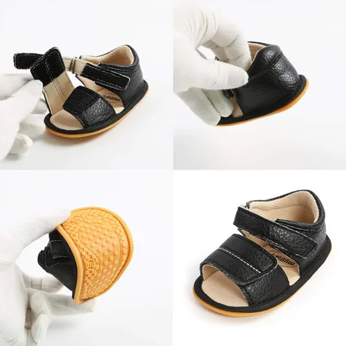 Miniatura 4 de RVROVIC Sandalias para bebés niños y niñas, zapatos de verano de primera calidad para exteriores, ligeras, suaves, antideslizantes, suela para niños